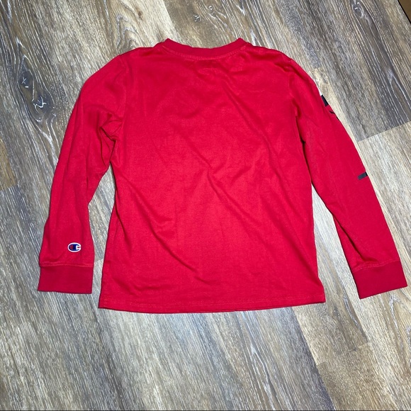 CHAMPION BOYS LONG SLEEVE TEE SHIRT. CHAMPION LOGO ON FRONT AND ARMS - Picture 5 of 6